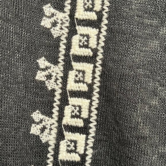 Boho‎ Chic Southwestern Artisan Jacket Asymmetrical Open Front Cardigan Size M - Picture 5 of 10